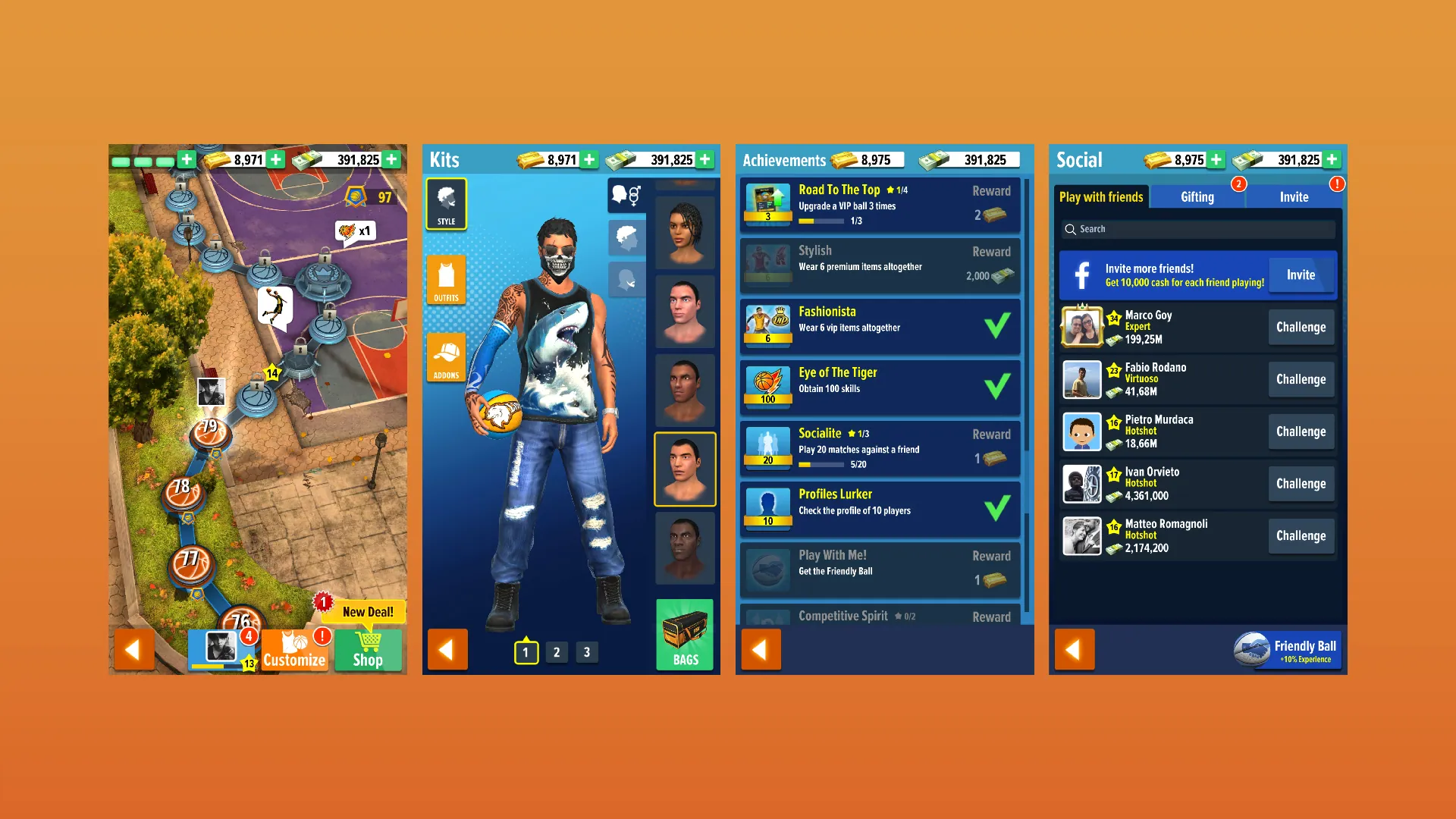 Character customisation and outfits