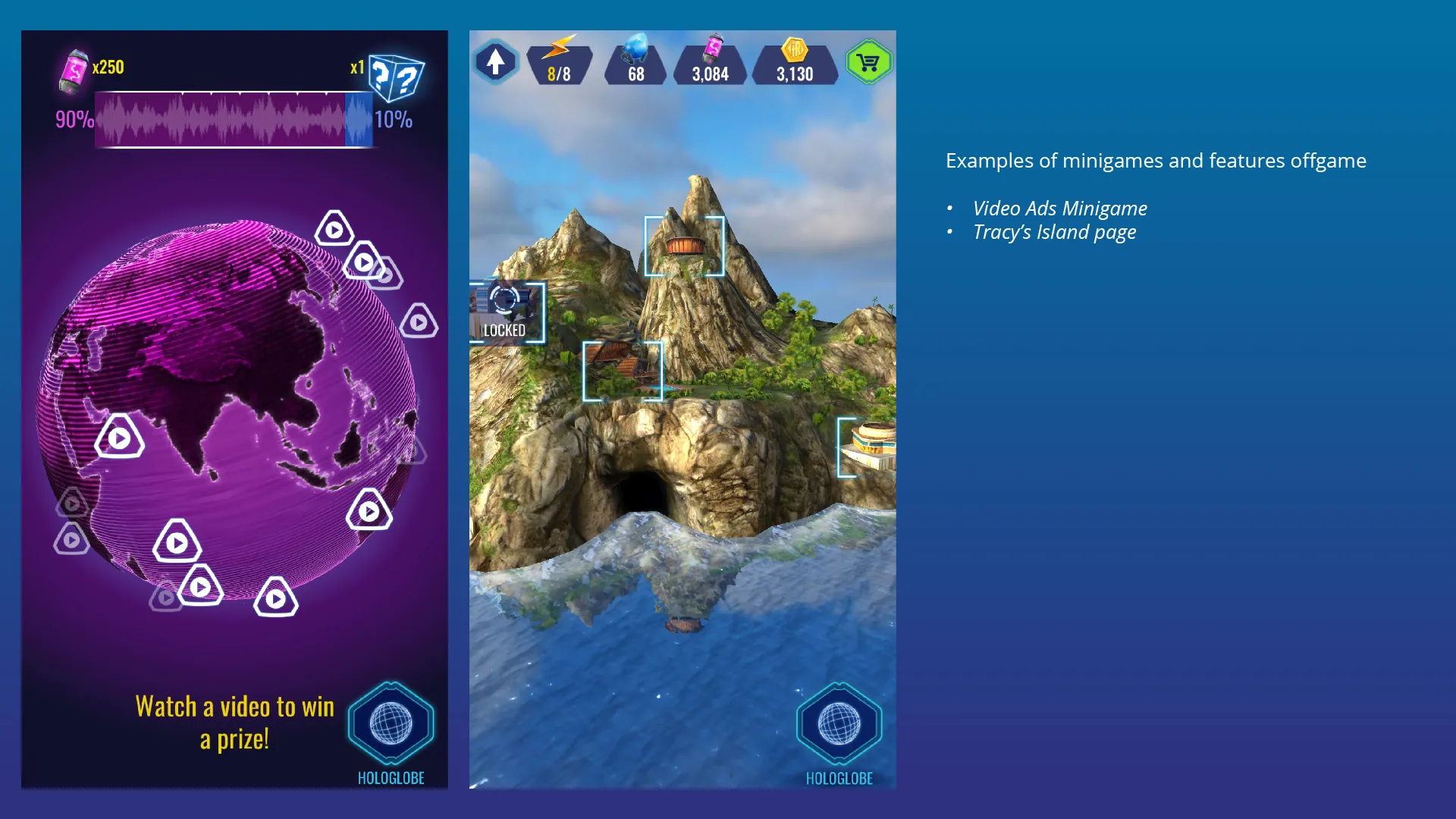 Holographic world map: rewarded videos turned into a hunt for the Hood