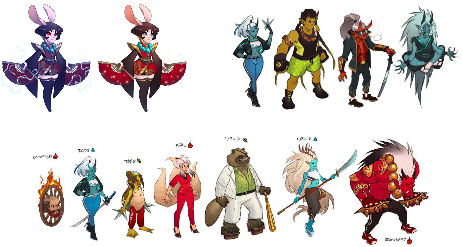 First character concepts