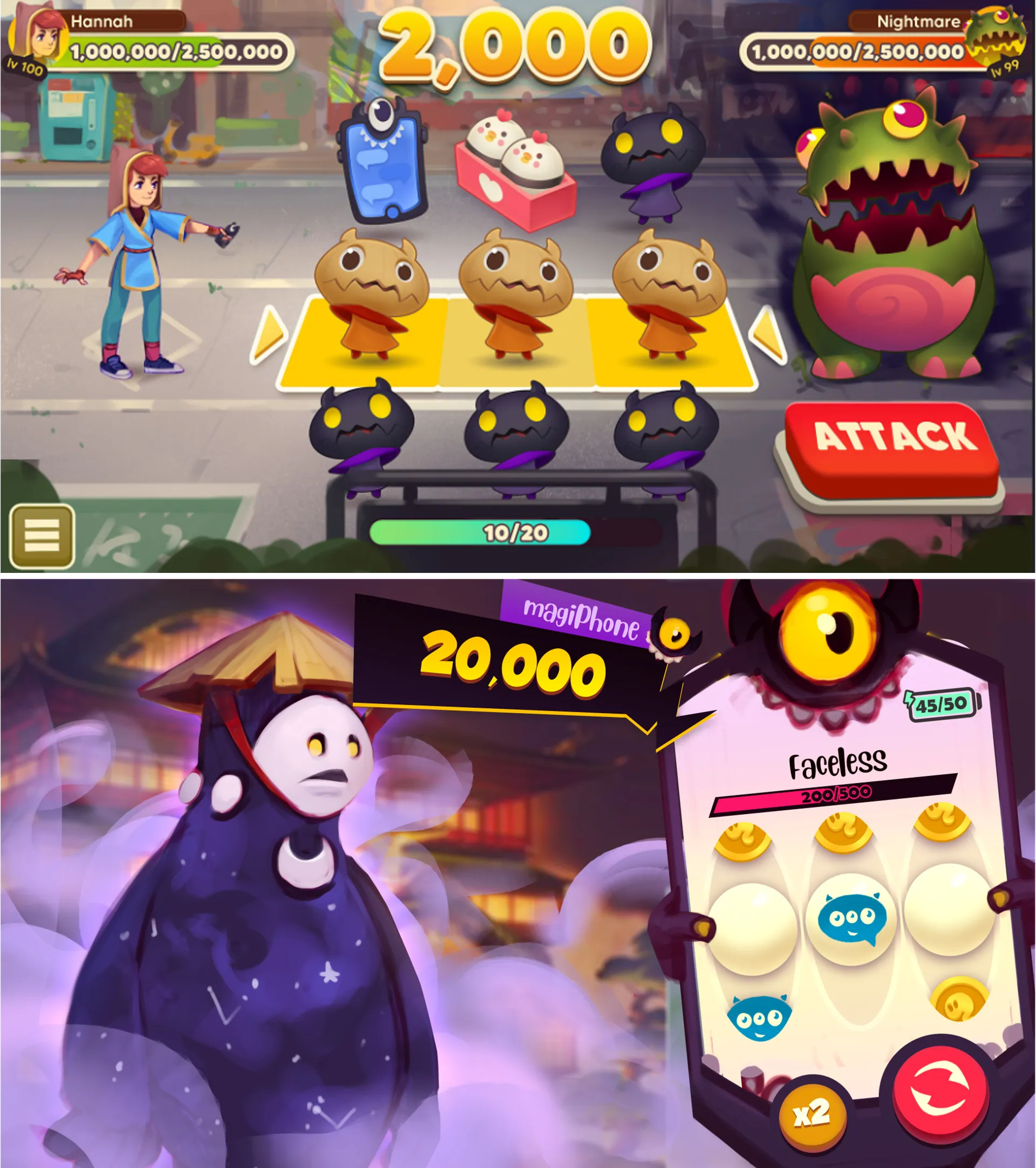 Early gameplay prototypes