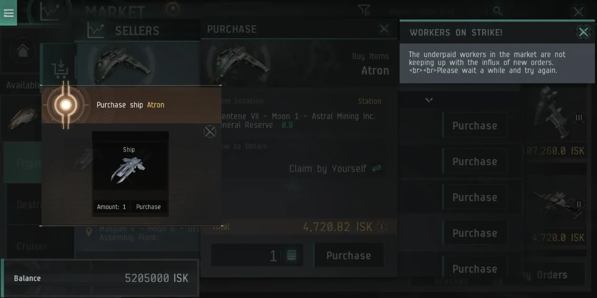 Buying on the market