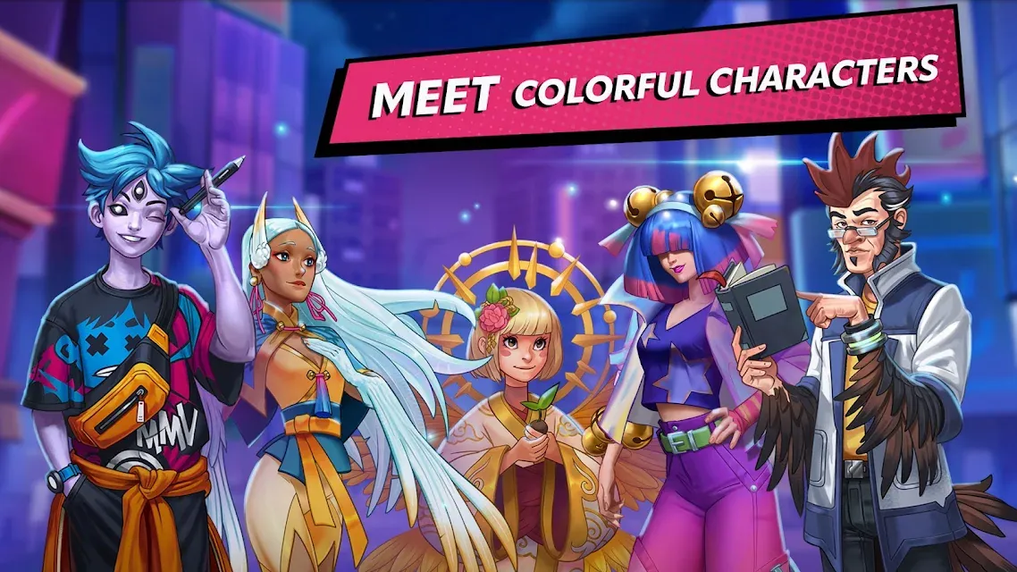 Store page: meet the characters