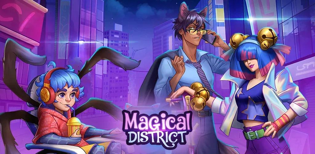 Magical District key art and logo