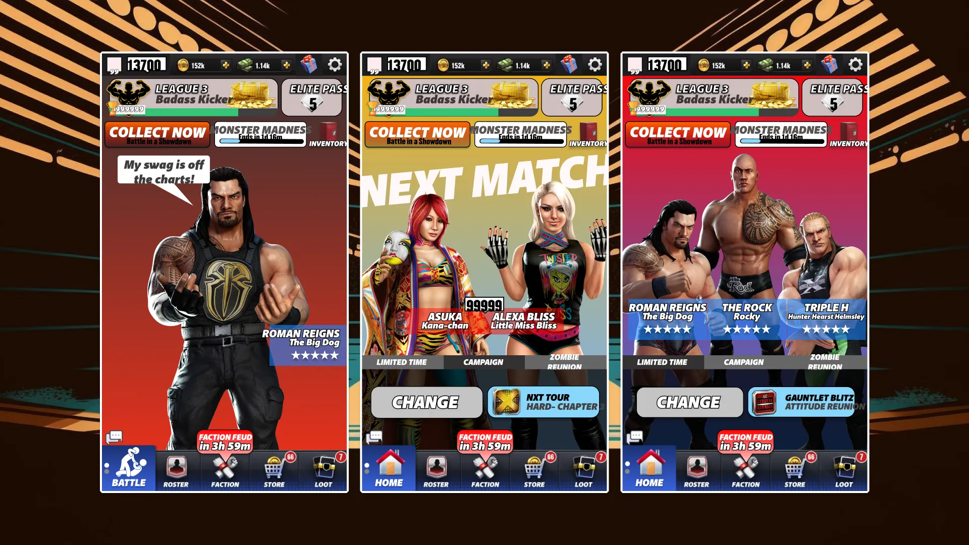 Landing page revamp: the next match and the wrestlers front and centre