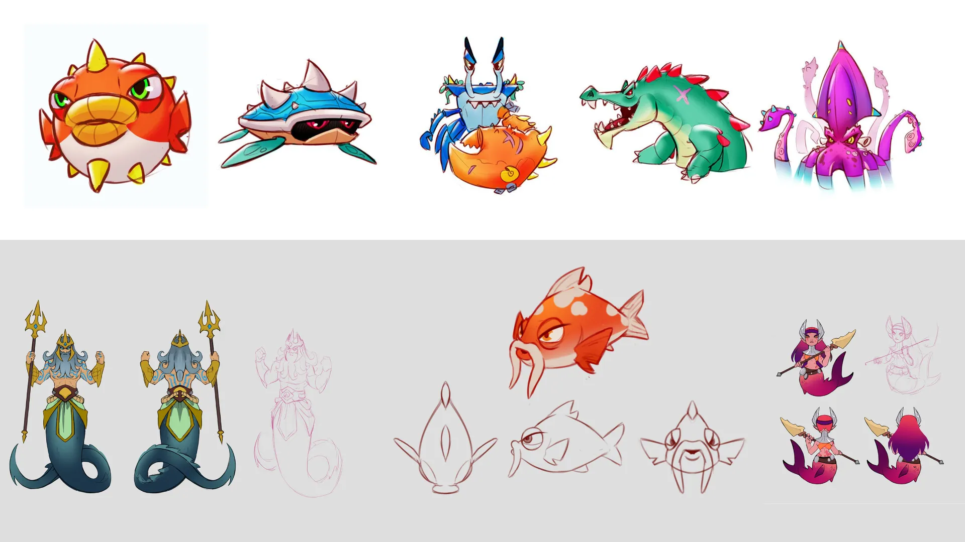 Mobs and bosses for the rotating worlds