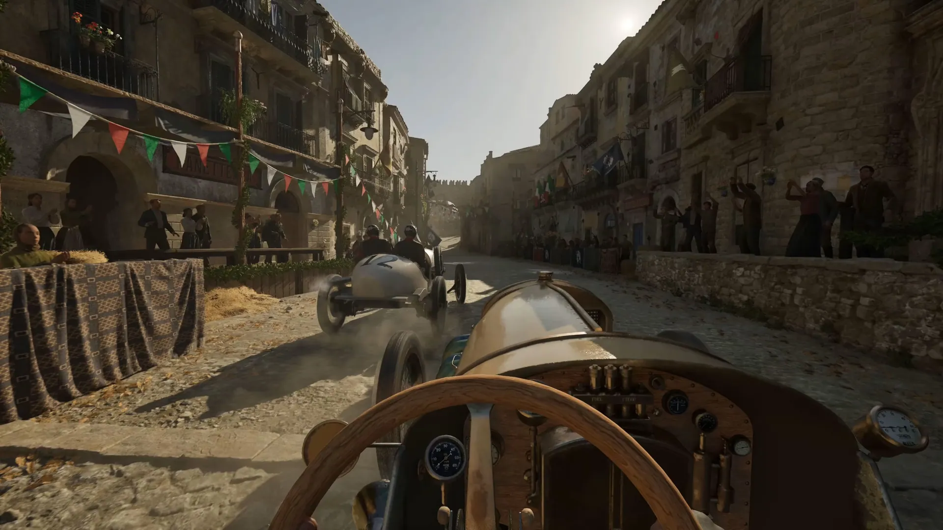Free Ride update: first-person driving through a Sicilian town